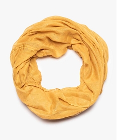 foulard femme snood paillete en polyester recycle jaune8998101_1