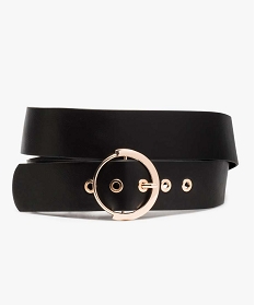 ceinture femme large a boucle et œillets en metal noir autres accessoires9003801_1