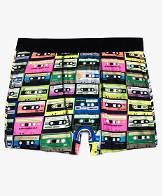 boxer homme a motifs cassettes audio multicolores imprime boxers et calecons9022001_1