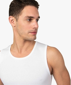 debardeur homme uni en coton bio (lot de 2) blanc tee-shirts et debardeurs9024501_2