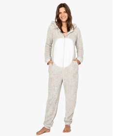 combinaison pyjama femme licorne gris pyjamas, ensembles, vestes9039401_1