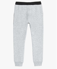 pantalon de jogging garcon en molleton chine et imprime gris pantalons9040301_2