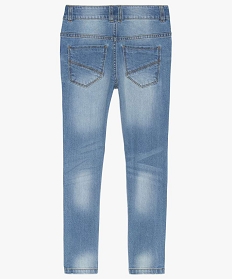 jean garcon delave coupe slim avec inscriptions brodees gris jeans9044301_2