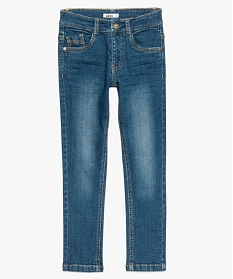 jean garcon coupe skinny 5 poches avec surpiqures contrastantes gris9044801_1