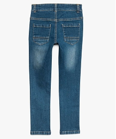 jean garcon coupe skinny 5 poches avec surpiqures contrastantes gris9044801_2