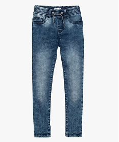 jean garcon coupe slim a taille elastiquee bleu9045201_1