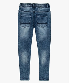 jean garcon coupe slim a taille elastiquee bleu9045201_2