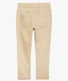 pantalon garcon a taille elastiquee et matiere extensible gris pantalons9045901_2