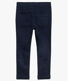 pantalon garcon a taille elastiquee et matiere extensible bleu9046001_2