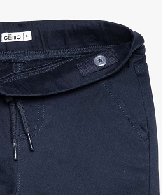 pantalon garcon a taille elastiquee et matiere extensible bleu9046001_3