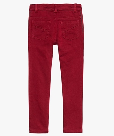 pantalon garcon epais et stretch a rayures rouge9048101_4