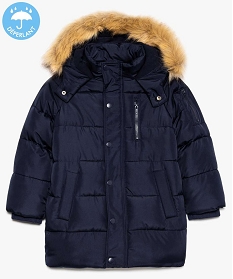 manteau garcon en polyester recycle double polaire bleu9049701_1