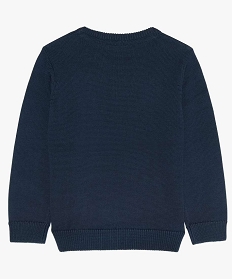 pull garcon jacquard motif noel bleu9050801_3