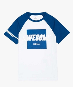 tee-shirt garcon a imprime reflechissant blanc9053001_1