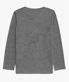 tee-shirt garcon a manches longues avec motif et sequins gris tee-shirts9055201_3