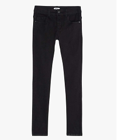 GEMO Jean coupe skinny 5 poches garçon Noir