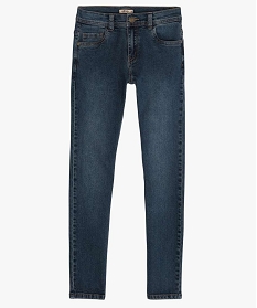 GEMO Jean coupe skinny en matière extensible garçon bleu standard
