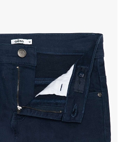 pantalon garcon 5 poches coupe slim en stretch bleu pantalons9064001_2
