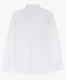 chemise garcon classique unie a manches longues blanc9064401_2