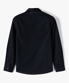 chemise garcon classique unie - repassage facile noir9064501_3