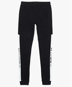 pantalon de jogging garcon avec bandes contrastantes noir pantalons9064901_3