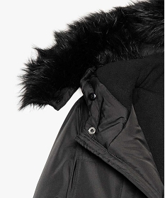 manteau garcon a capuche e polaire et  amovible noir doudounes9066301_3