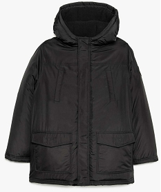 manteau garcon a capuche e polaire et amovible noir9066301_4