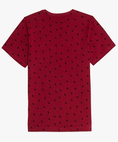 tee-shirt garcon a manches courtes et motifs rouge tee-shirts9068201_3