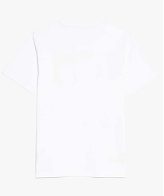 tee-shirt garcon a manches courtes et motifs blanc tee-shirts9068401_2