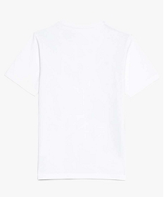 tee-shirt garcon a manches courtes et motifs blanc tee-shirts9068601_2