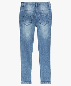 jean fille slim stretch avec petits motifs pailletes gris jeans9077501_3