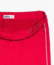 pantalon fille avec lisere passepoile paillete sur les cotes rose pantalons9079301_2