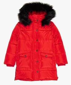 manteau garcon a capuche rouge doudounes9084601_1