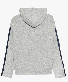 pull fille facon sweat a capuche gris pulls9107601_2