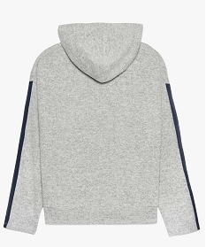 pull fille facon sweat a capuche gris pulls9107601_3