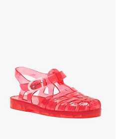 sandales de plage bebe fille en plastique colore rouge9149801_2