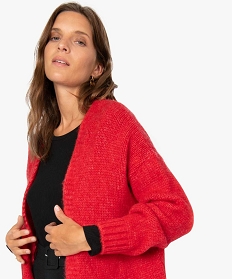 gilet rouge maille