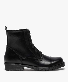 boots fille avec fermeture lacets et zip - geox noir9179501_1