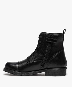 boots fille avec fermeture lacets et zip - geox noir9179501_3