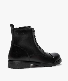 boots fille avec fermeture lacets et zip - geox noir9179501_4
