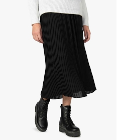 jupe plissee femme avec taille elastiquee noir jupes9323701_1