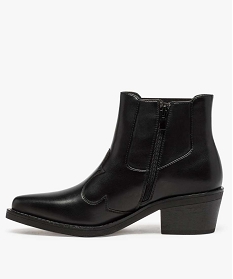 boots femme zippees a talon style santiags noir bottines et boots9328301_3
