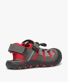 sandales garcon multi-matieres tout terrain rouge sandales et nu-pieds9342801_4