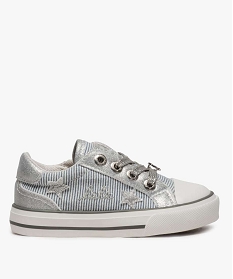 GEMO Tennis fille zippées détails métallisés– Lulu Castagnette blanc standard