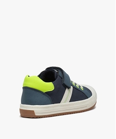 baskets basses garcon details fluo et bout renforce bleu chaussures basses9348801_4