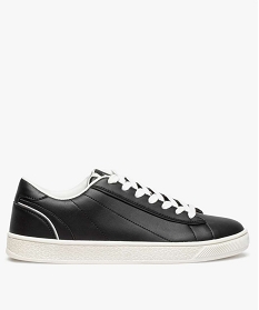 baskets homme a lacets avec details contrastes noir baskets et tennis9364301_1