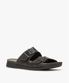 mules confort a larges brides a boucle homme noir vif9366201_2