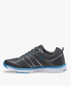 baskets homme running en mesh a details contrastes gris9367701_3