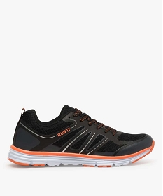 baskets homme running en mesh a details contrastes noir9367901_1