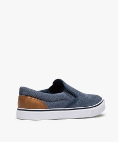 tennis homme en toile facon slip-on bicolores bleu9372101_4